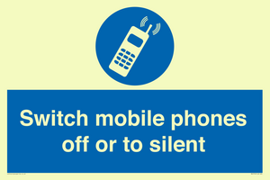 Switch mobile phones off or to silent